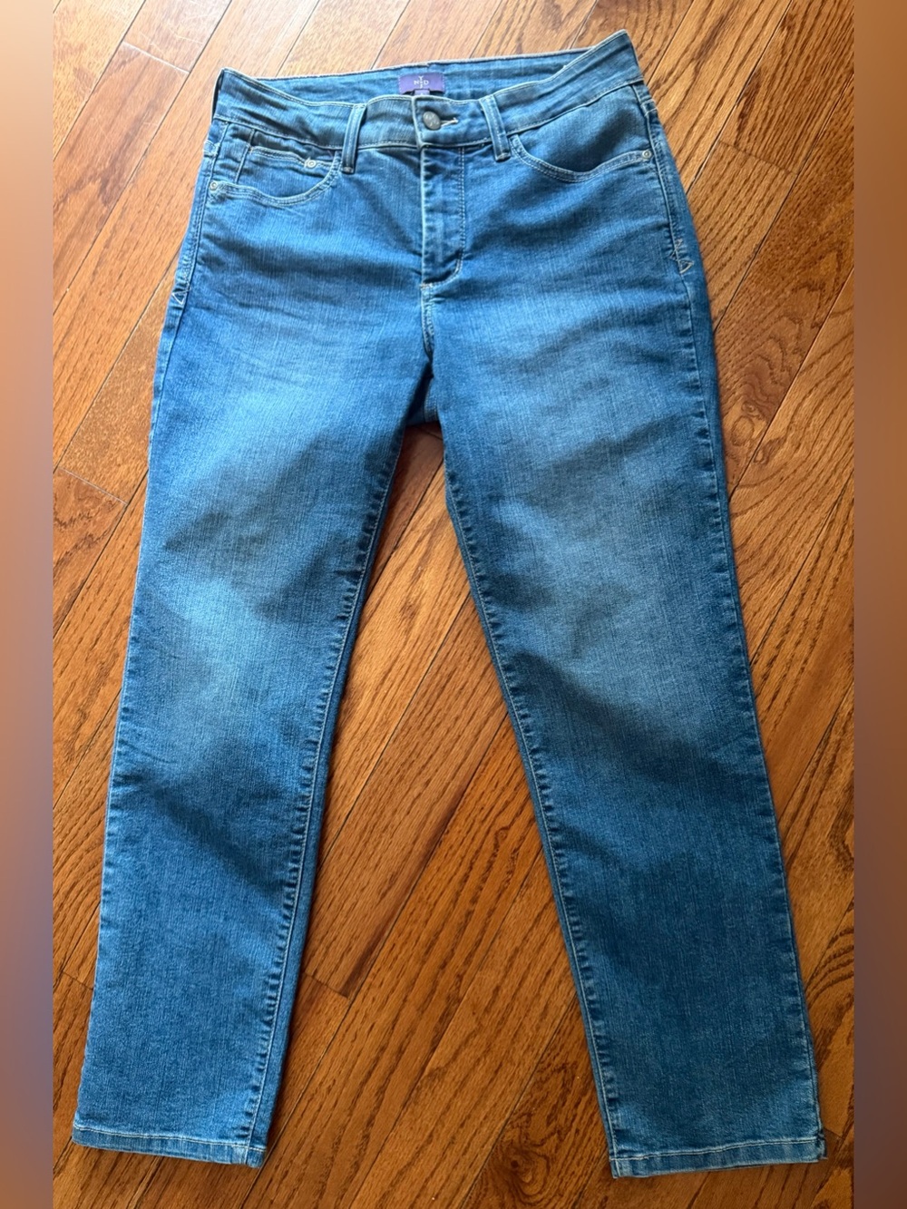 Women’s NYDJ Not Your Daughter’s Jeans Stretch Blue Denim Ankle Length Sz 6